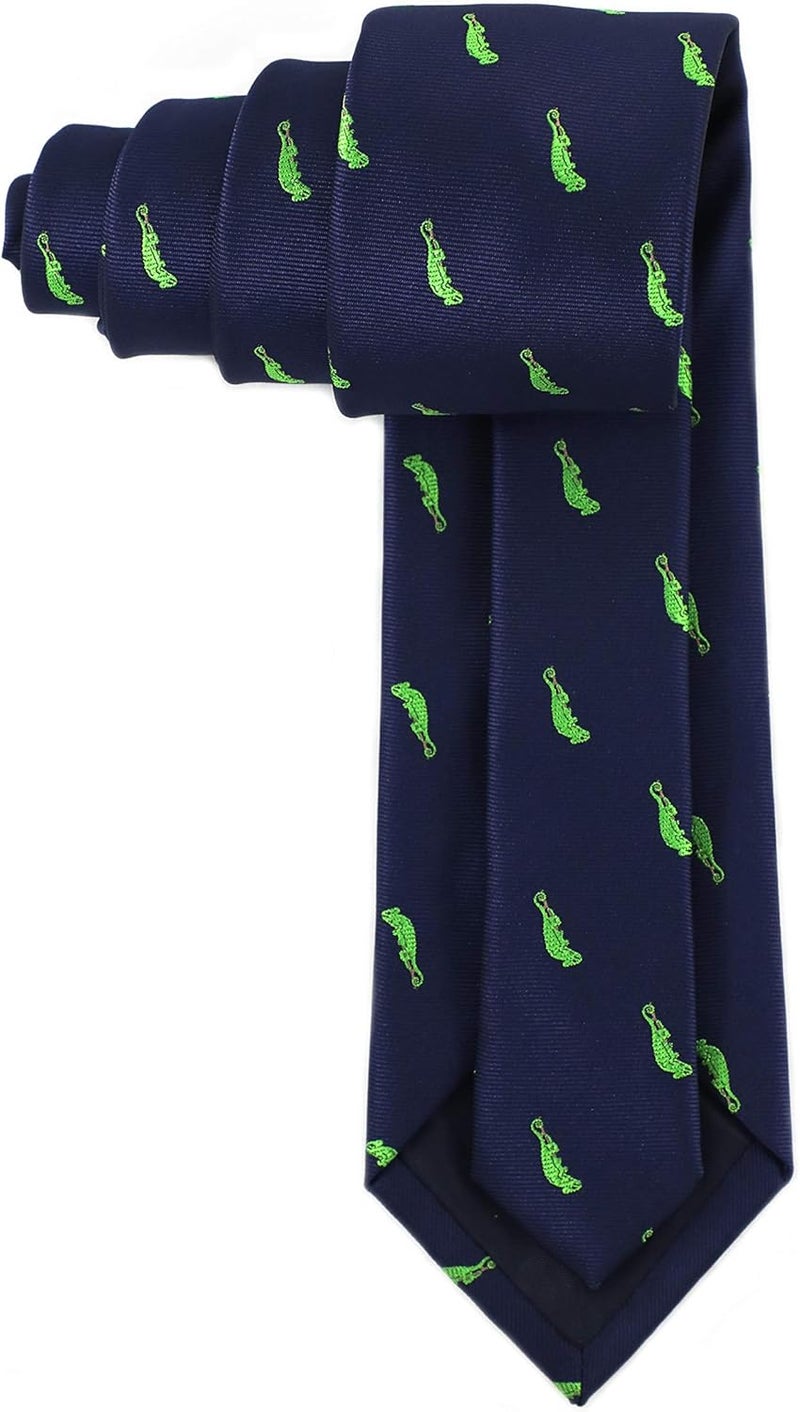 MENDEPOT Animal Pattern Necktie With Gift Box Sea Animal Pattern Tie Father's Day Birthday Gift Tie - Image 4